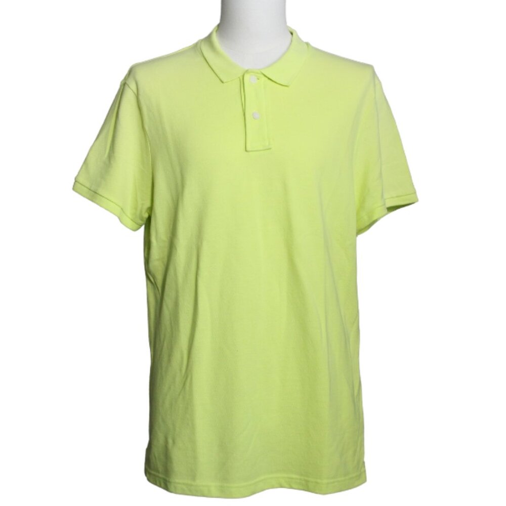 ANGELO Litrico Basics Sz L Polo Shirt short sleeved Yellow